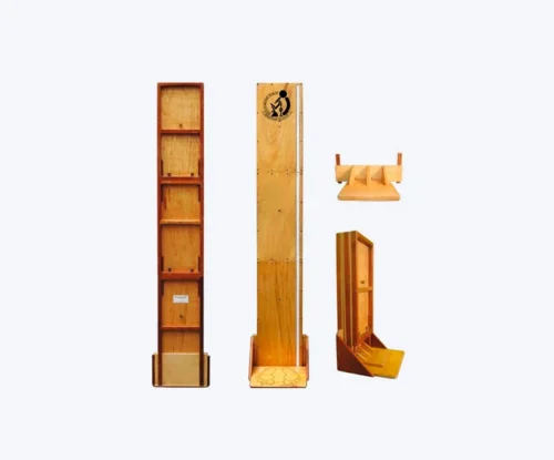 Tallímetro móvil de madera
