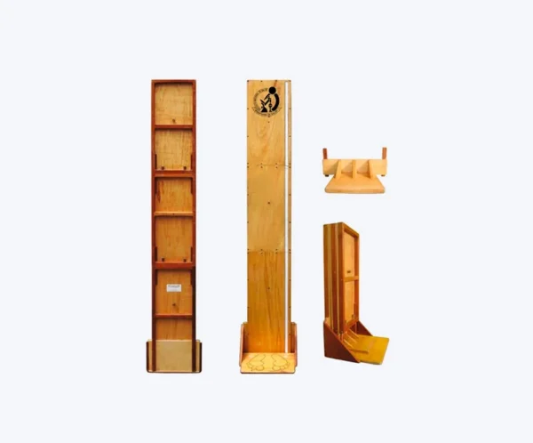 Tallímetro móvil de madera